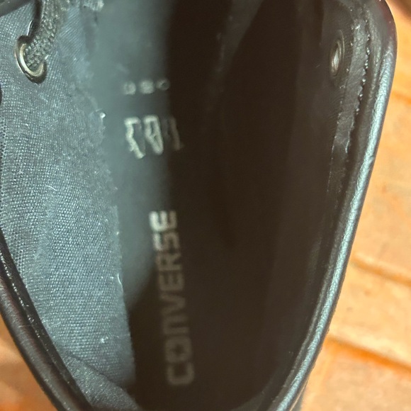 Converse Chuck Taylor Hi Top Leather Hollis 132387C Mens 10 W12 Black Sneaker - Picture 16 of 16